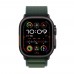 Apple Watch Ultra 2 GPS + Cellular 49mm Siyah Titanyum Kasa Koyu Yeşil Alpine Loop - M