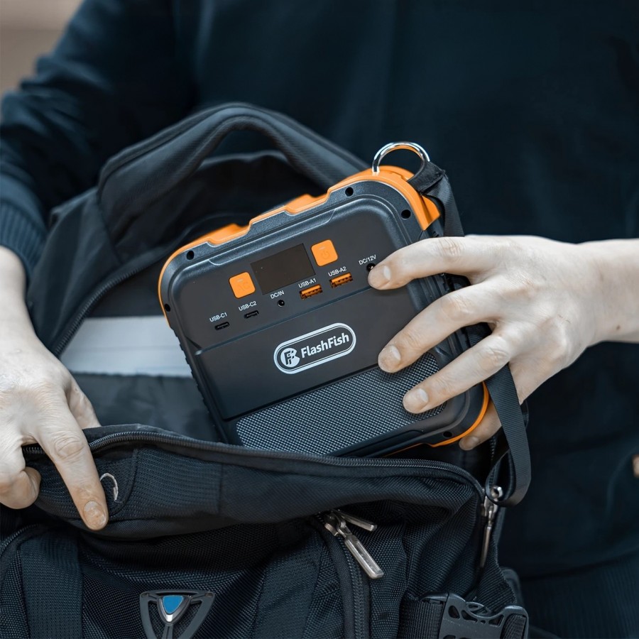 FlashFish Taşınabilir Solar Güç Kaynağı 120W