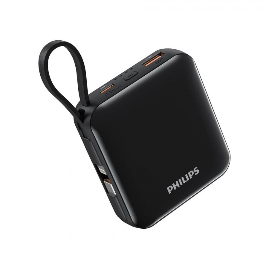 Philips DLP5713CB/00 10.000 mAh 22,5W 1xUSB-A, 1xUSB-C - Siyah Philips DLP5713CB/00 10.000 mAh 22,5W 1xUSB-A, 1xUSB-C - Siyah