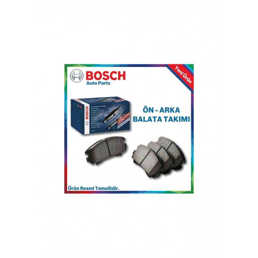Renault Megane 2 Bosch Ön Arka Fren Balata Takımı 2003-2010 Renault Megane 2 Bosch Ön Arka Fren Balata Takımı 2003-2010
