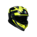 Agv K7 MPLK Glımpse Matt Black Yellow Fluo Kapalı Kask