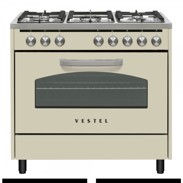 Vestel SF 9521 Retro Bej Kuzine Fırın&hellip;