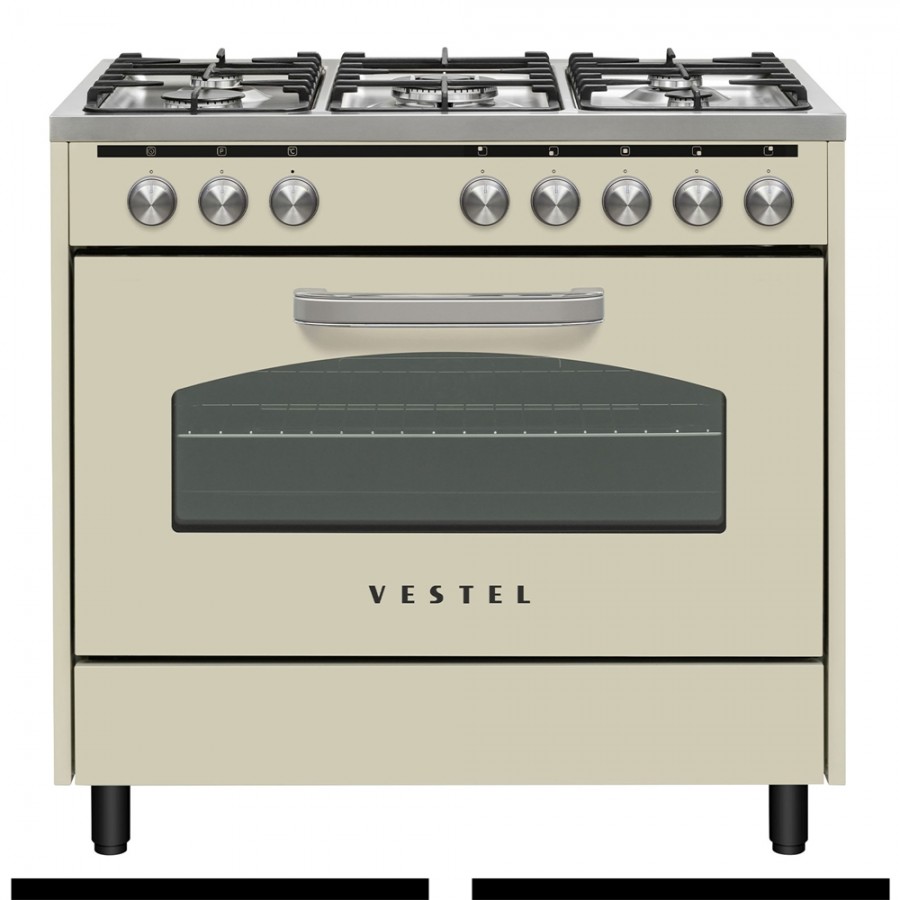 Vestel SF 9521 Retro Bej Kuzine Fırın Vestel SF 9521 Retro Bej Kuzine Fırın