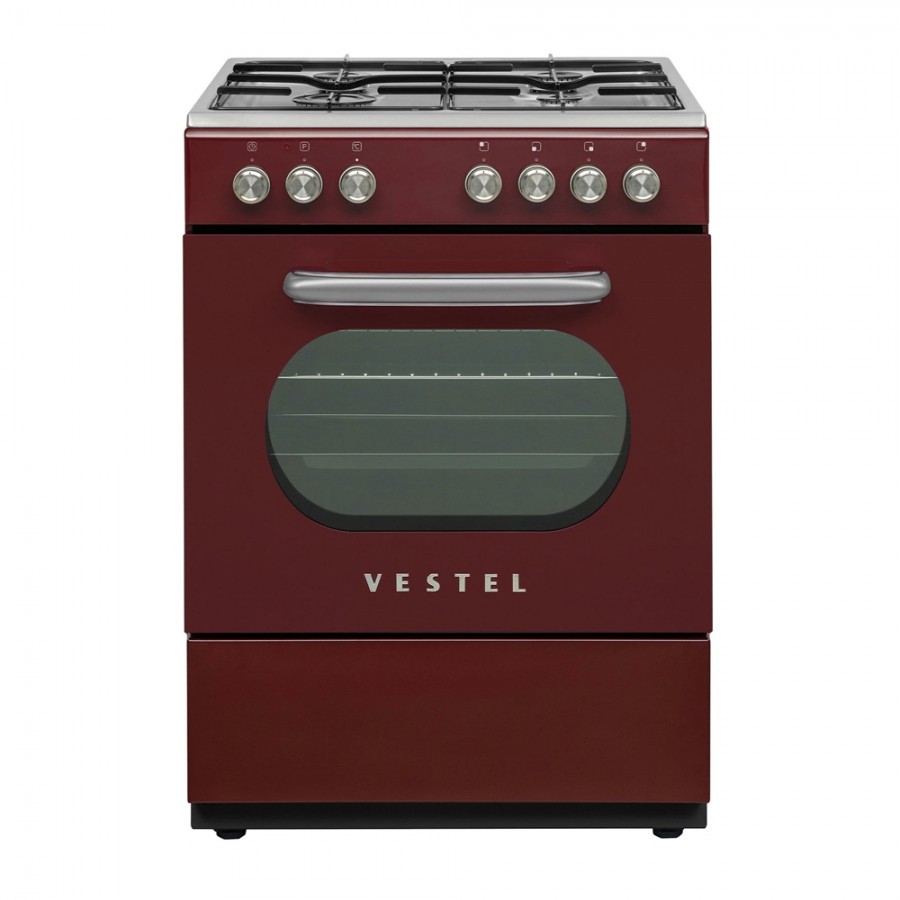 Vestel Retro SF 84011 DG Bordo 4 Gözü Gazlı A Enerji Sınıfı Solo Fırın Vestel Retro SF 84011 DG Bordo 4 Gözü Gazlı A Enerji Sınıfı Solo Fırın