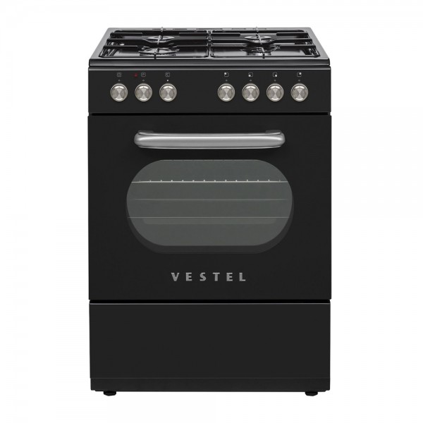 Vestel Retro SF 84011 DG Siyah 4 Gözü Gazlı A Enerji Sınıfı Solo&hellip;