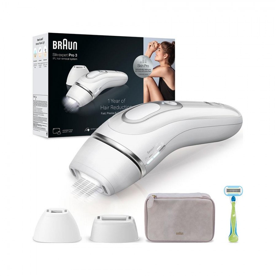 Braun Silk-Expert Pro3 PL3132 IPL Tüy Alma, Çanta, Venus Tıraş Makinesi, 2 Başlıklı